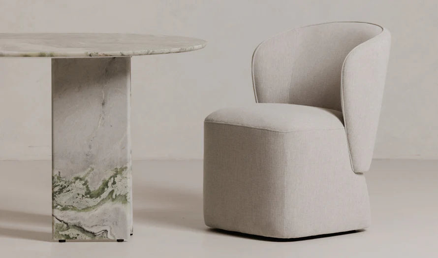 Mystique Rolling Dining Chair - Provance Furniture